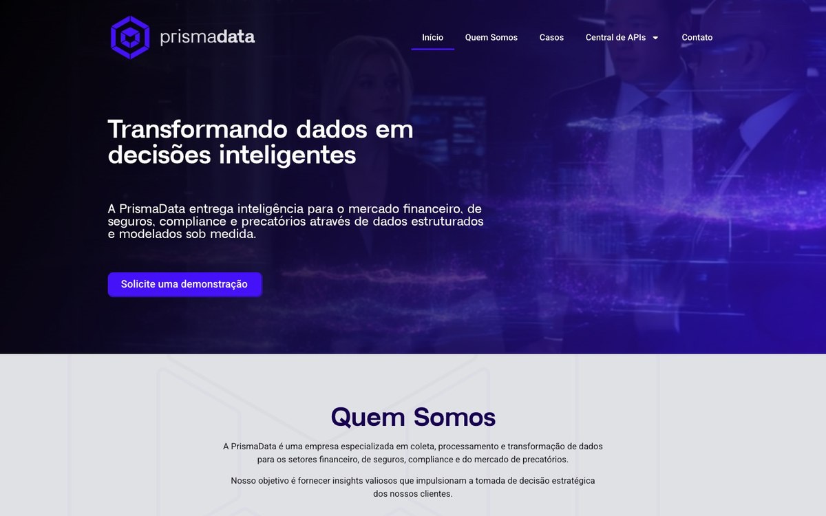 Site da Prisma Data