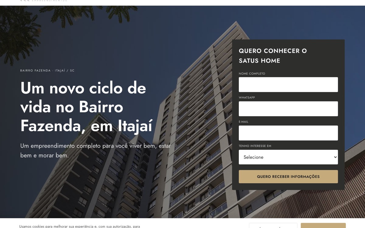 Site do Satus Home